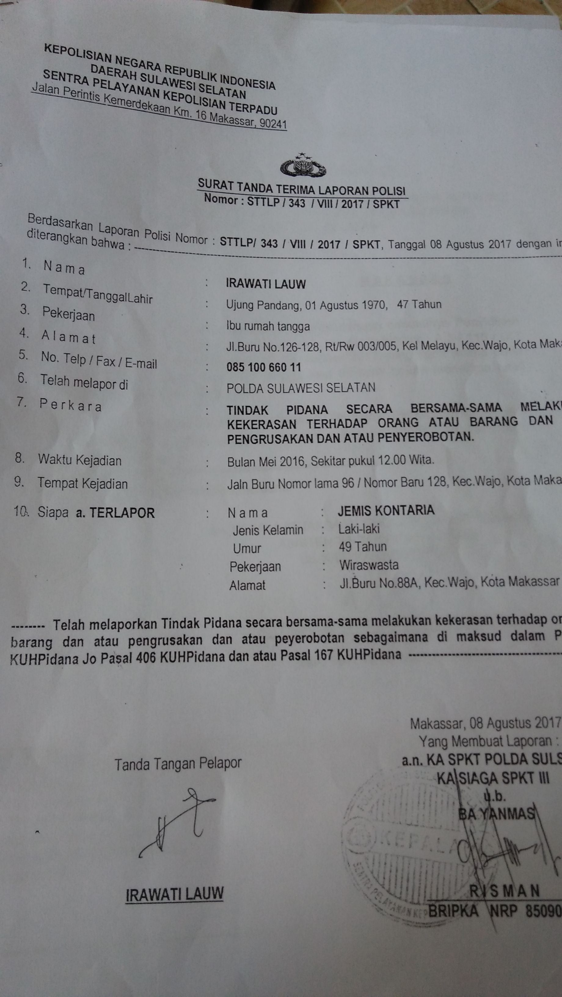 Nyaris Setahun, Berkas Tersangka Kasus Pengrusakan Ruko Tak Kunjung Rampung