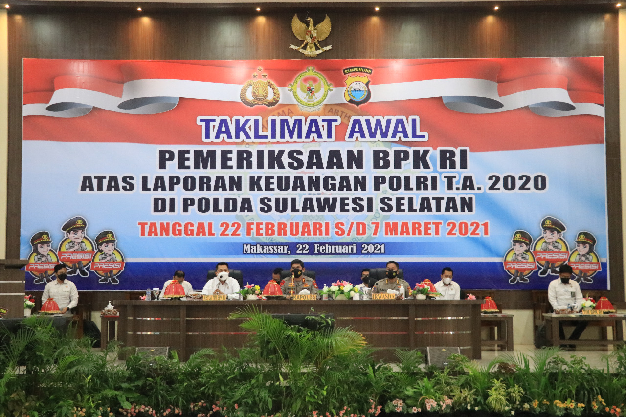 Tim Wasrik BPK RI Kunjungi Mapolda Sulsel