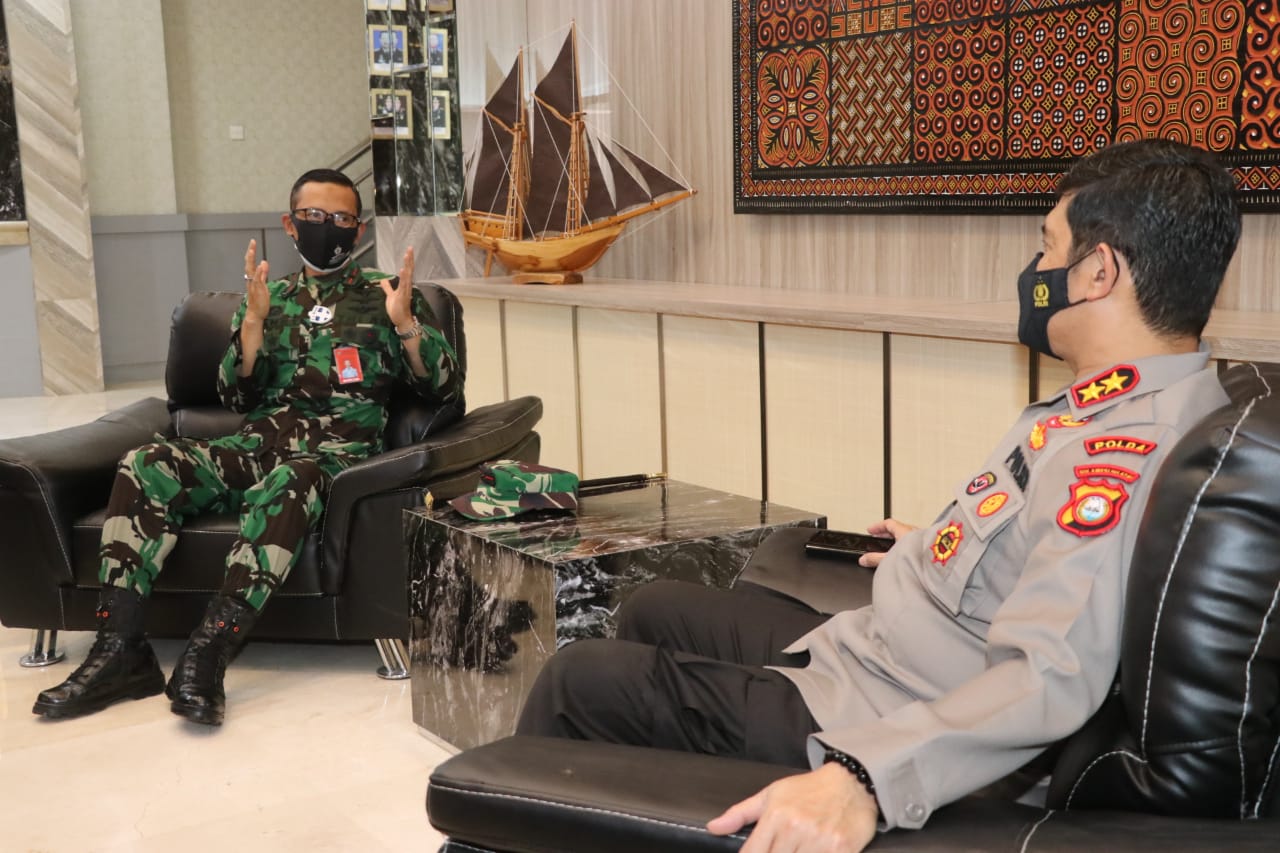 Komandan Lanud Hasanudin Sowan ke Mapolda Sulsel