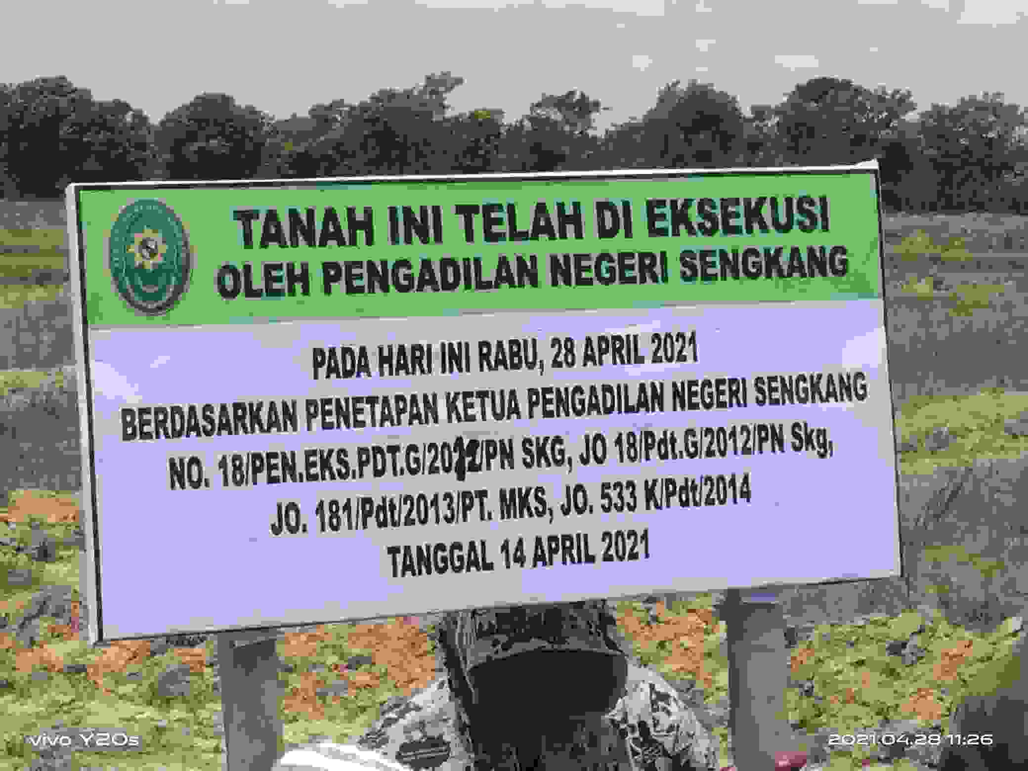 Hanya Butuh 2 Jam Eksekusi Lahan di Wajo, Rampung