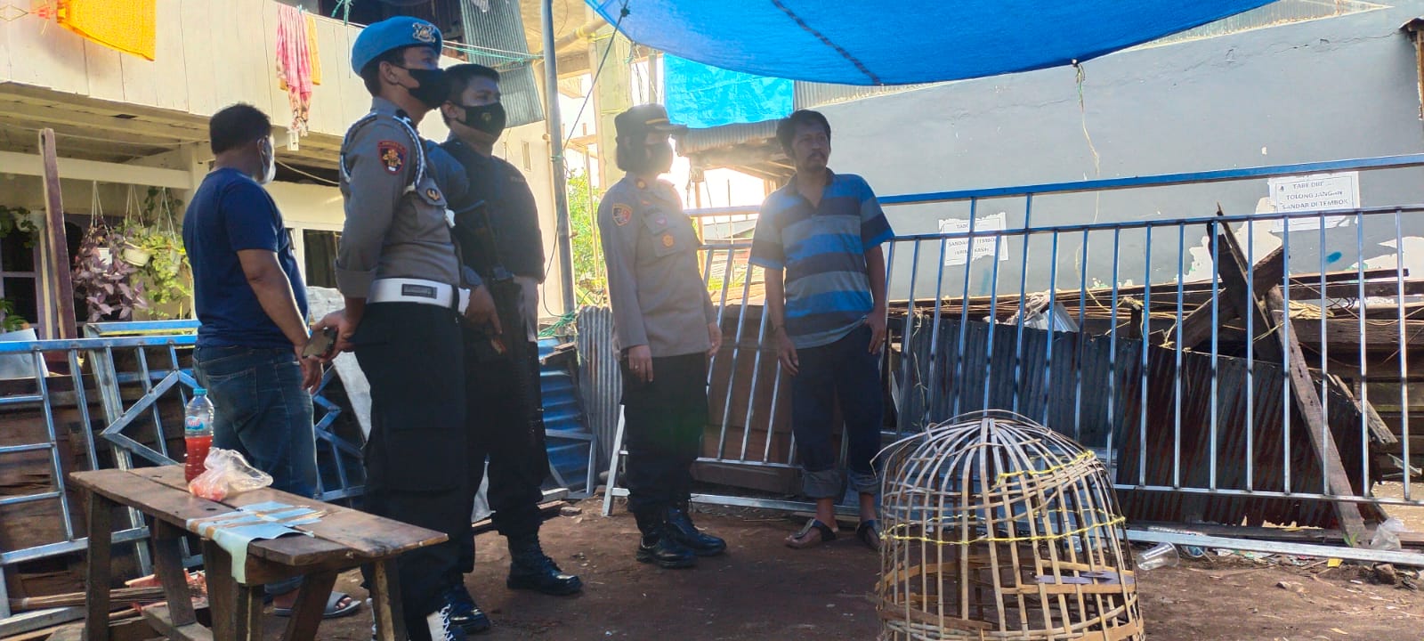 Polsek Mamajang Grebek Lokasi yang Diduga Dijadikan Tempat Sabung Ayam