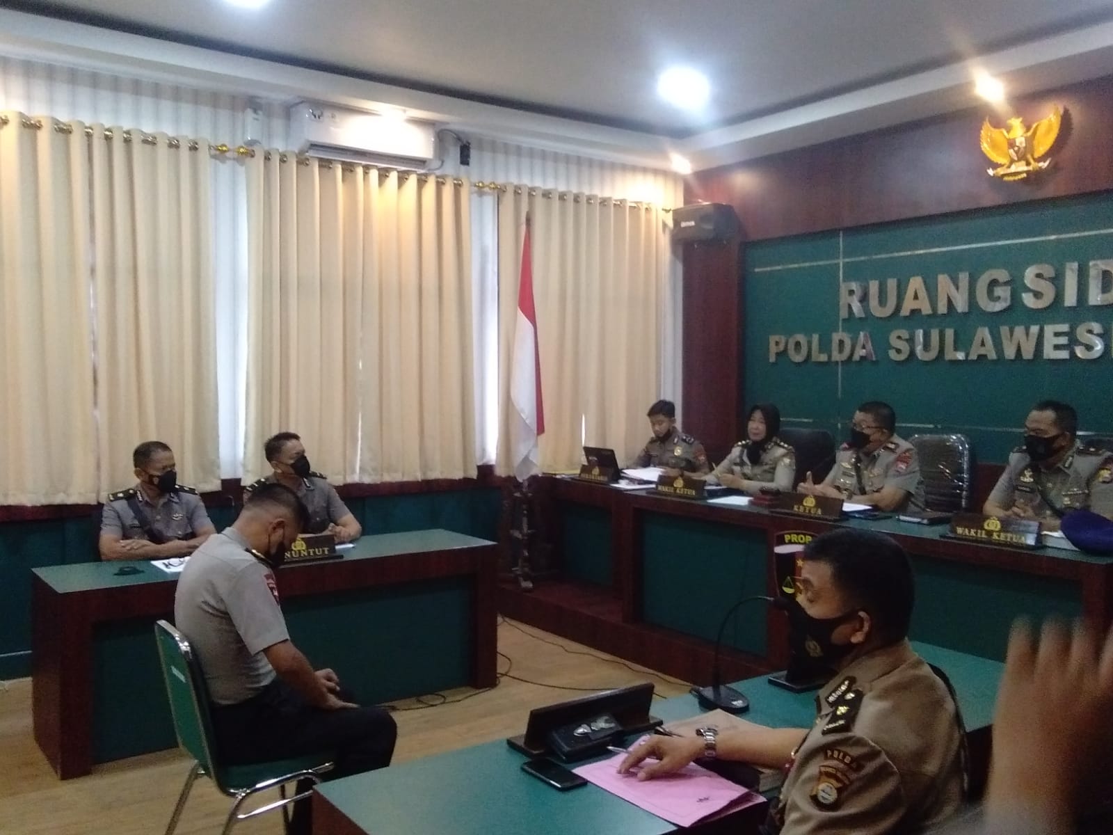Sidang Etik, Eks Bendahara Brimob Polda Sulsel Dituntut Dipecat Tidak Hormat
