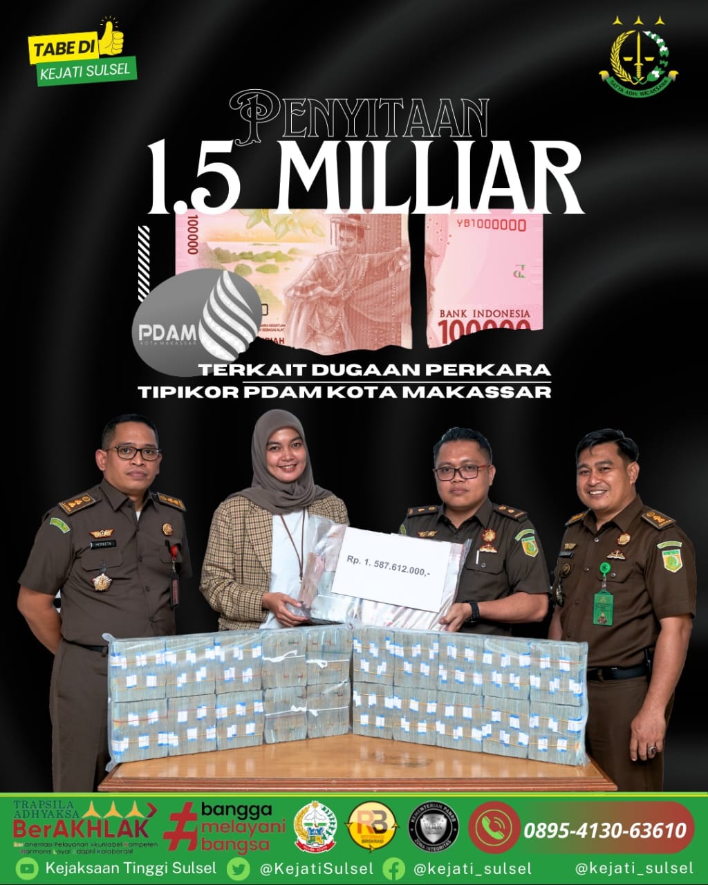 3 Saksi Korupsi PDAM Makassar Kembalikan Kerugian Negara, ACC: Harusnya Turut Tersangka