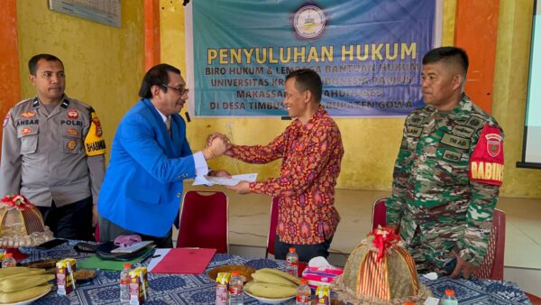 UKIP Beri Penyuluhan Hukum Warga Desa Timbuseng Terkait Historikal Lahirnya Surat Rincik