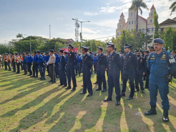 Petugas Lapas IIA Parepare Turut Meriahkan Hari Bhayangkara ke 77