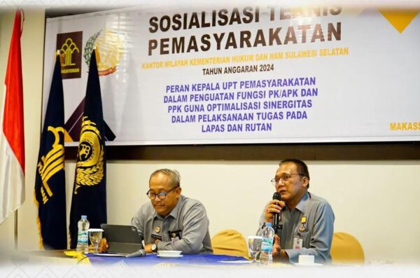Kalapas Parepare Ikuti Sosialisasi Teknis Pemasyarakatan di Kanwil Kemenkumham Sulsel