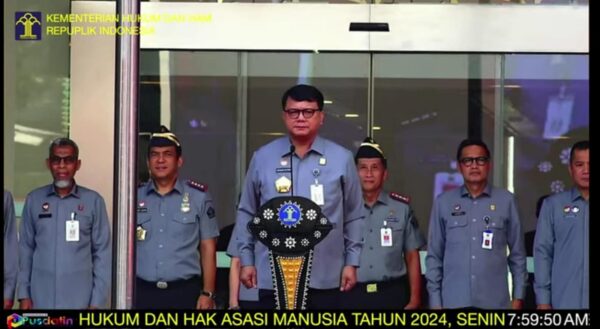 Kalapas Parepare dan Jajaran Ikuti Apel Kesiapan PAM Hari Raya Idul Fitri 1445 H