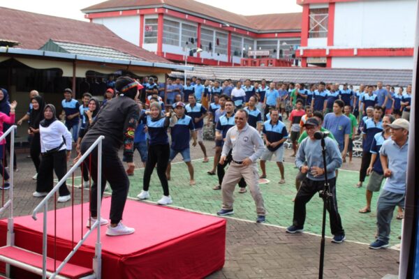 Sabtu Sehat di Lapas Parepare Dibarengi Giat Budaya Baca dan Literasi 