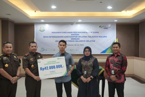 Kejati Sulsel-BPJS Tenaga Kerja Teken MoU