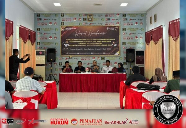 KPU-Lapas Palopo Gelar Rakor Penyusunan DPT Khusus Pilkada 2024