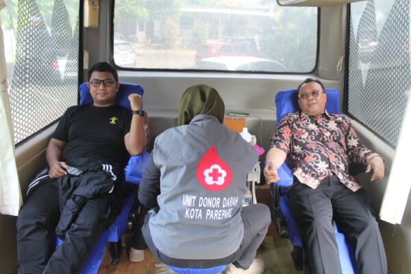 Donor Darah Bersama Lapas Parepare-Dharma Wanita Hasilkan 26 Kantong Darah