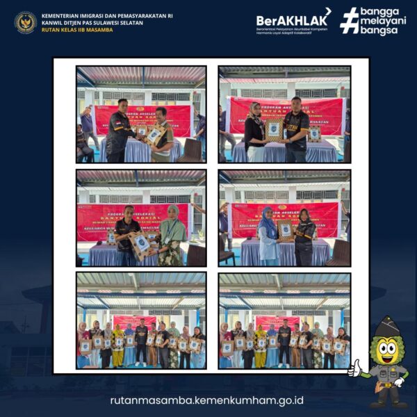 Karutan Masamba Kembali Salurkan Bansos Kepada Keluarga Warga Binaan yang Kurang Mampu