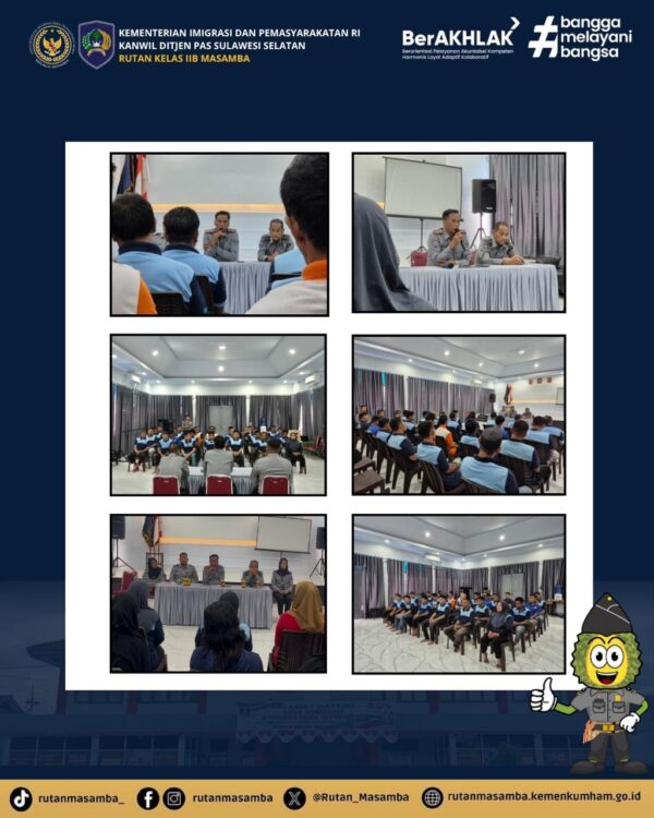 Di Hadapan Warga Binaan, Karutan Masamba Tegaskan Berantas Narkoba dan HP di Rutan