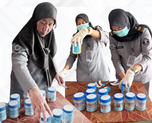 Deteksi Dini Narkoba, Rutan Makassar Gelar Tes Urine Acak Pegawai