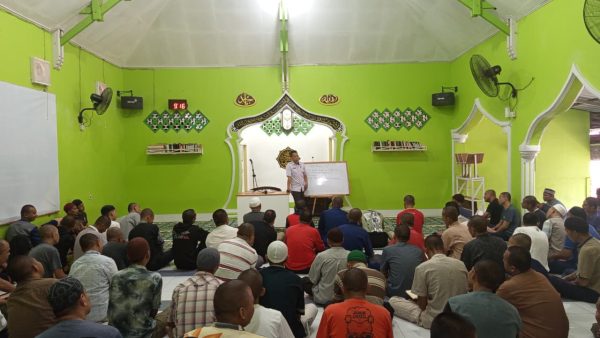 Kajian Fiqih, WBP Lapas Sungguminasa Dalami Tata Cara Tayammum