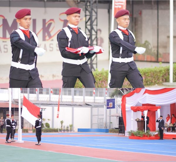 Rutan Makassar Gelar Upacara Pengibaran Bendera HUT RI ke-80