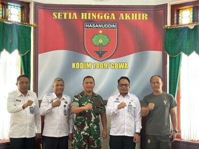 Silaturahmi Strategis, Lapas Narkotika Sungguminasa Bangun Sinergi dengan Kodim 1409/Gowa