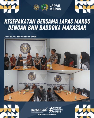 Lapas Maros dan IKAI Sulsel Sepakati Kerja Sama Rehabilitasi Narkotika