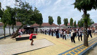 Senam Pagi Jadi Medium Pembinaan di Rutan Pangkep