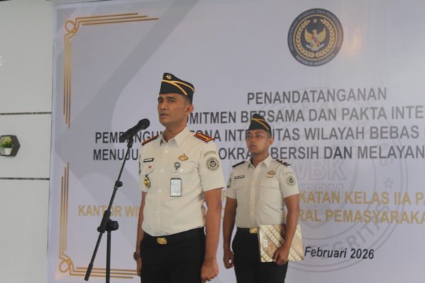 Lapas Parepare Teken Komitmen Bersama Zona Integritas 2026