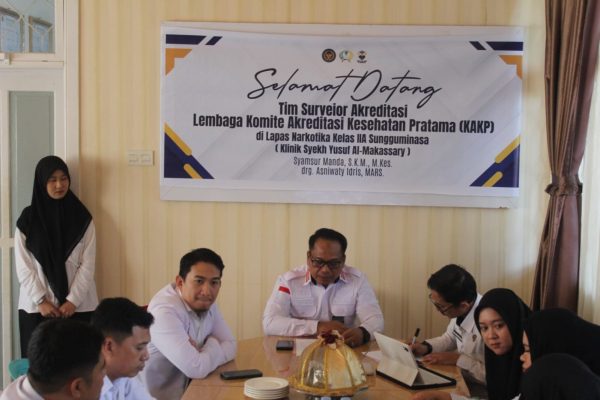 Menuju Akreditasi Paripurna, Klinik Syekh Yusuf Lapas Narkotika Sungguminasa Perkuat Standar Layanan